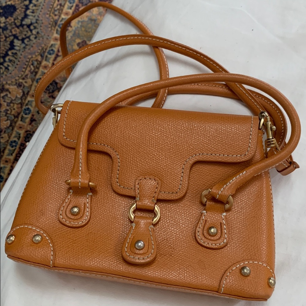 Folli Follie camel tan Leather crossbody bag Folli-Follie